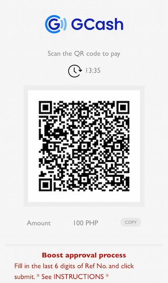 ☢Step 4: Open your GCash app and scan the QR code to pay.