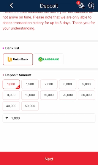 ☢Step 2: Select the recommended payment amount.